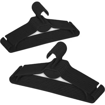 Věšák Šatní ramínko plastový Fabryka Wieszaków Polwo černá 100 ks