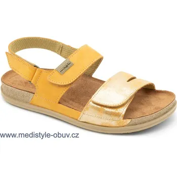 Dámská zdravotní obuv MEDISTYLE GALINA 4G-I28/2/P sandál žlutý, --- - 40