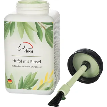 Čištění pro koně Olej na kopyta se štětcem, 500 ml bílá, 500 ml