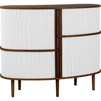 Stínidlo Umage, Skříňka Audacious vysoká na tmavých dubových nožkách světle šedá - Formadore