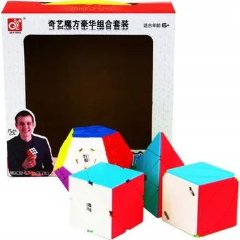 Hlavolam ORIGINÁLNÍ SADA QiYi Megaminx + Pyraminx + Skewb + Ivy Cube + PŘÍSLUŠENSTVÍ