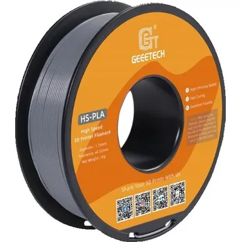 Filament FILAMENT GEEETECH VYSOKORYCHLOSTNÍ ŠEDÝ PLA 1 kg