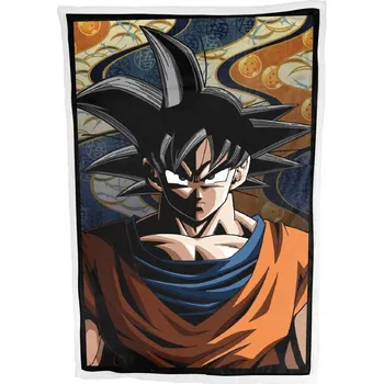 deka Dětská deka Dragon Ball Z 100 x 150 cm Halantex Son Goku fleecová/sherpa