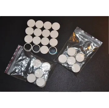 Dekorativní magnet magnetka - bílá, průměr 20mm / set 8 ks /