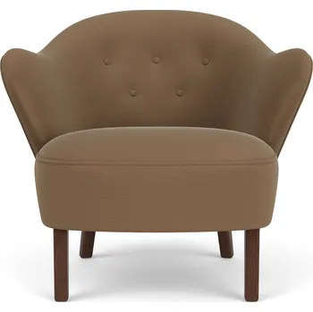 Audo Copenhagen, Křeslo Ingeborg Grand Mohair na tmavých dubových nožkách hnědé - Formadore