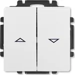 Ovládač žaluziový, řazení 1/0+1/0 s blokováním ABB Swing 3557G-A88340 B1 jasně bílá