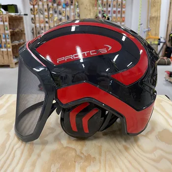 Pracovní přilba Protos Integral přilba FOREST černá/reflexní červená