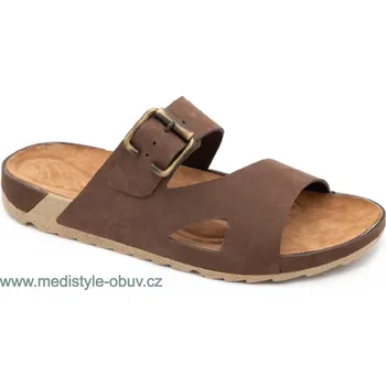 Dámská zdravotní obuv MEDISTYLE KAMIL 5K-J14/N pantofel HNĚDÝ vel.41-47, hnědá - 45