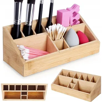 Úložný box Bambusový organizér šperkovnice / box na kosmetiku a doplňky