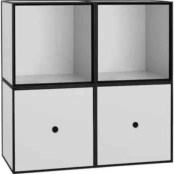 Knihovna Audo Copenhagen, Policový regál Frame Standard světlý šedý - Formadore