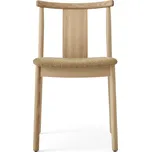 Audo Copenhagen, Židle Merkur přírodní dub s čalouněným sedákem světle hnědá - Formadore
