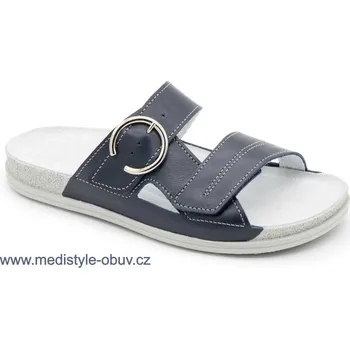 Dámská zdravotní obuv MEDISTYLE VERČA 5V-I19/2 pantofel MODRÝ, modrá - 42