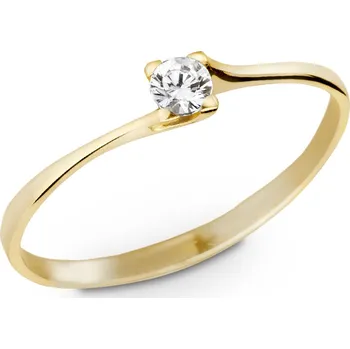 Prsten Prsten ze žlutého zlata se zirkonem 509.90 Velikost: 53
