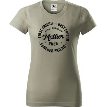 Dámské tričko Dámské tričko s potiskem Mother Barva trička: Světlá khaki - 28, Velikost: 2XL