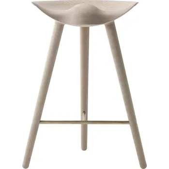 Audo Copenhagen, Židlička ML 42 Counter s mosaznými spojkami dub světlý - Formadore