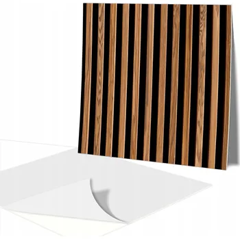 Fototapeta Samolepicí vinylové obklady KACHLIČKY na zeď – design prkna, lamely – 9 ks