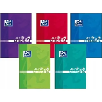 Sešit A5 s mřížkou, tvrdé desky, studentský sešit/zápisník Oxford, 80 listů