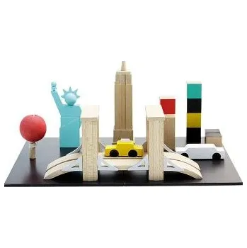 Dřevěná hračka Dřevěné město s tématem New York s možností vrácení nebo výměny do 30 dnů zdarma - K4