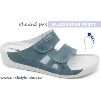 Dámská zdravotní obuv MEDISTYLE GRÉTKA 5G-B17/9 pantofel TYRKYS vel.37-43, --- - 43