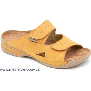 Dámská zdravotní obuv MEDISTYLE LUCY 5L-E18/2 pantofel ŽLUTÝ, žlutá - 39