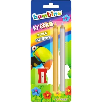 Pastelka Pastelky, grafinové pastelky zlaté a stříbrné, 2 ks