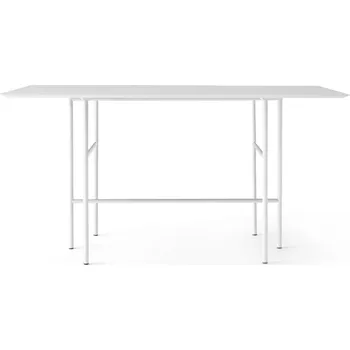 Jídelní stůl Audo Copenhagen, Barový stůl Snaregade obdélníkový na býlých nožkách 102,7 cm světle šedý - Formadore