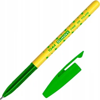 Propiska pero Toma zelené Školní pera Fixy 0,7 mm Toma