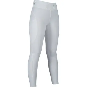 Jezdecké kalhoty Jezdecké legíny HKM Jil - se silikonovým sedem, bílá, Dámské - 46