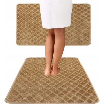 Koupelnová předložka KOUPELNOVÁ PŘEDLOŽKA PROTISKLUZOVÁ ELEGANTNÍ VYŘEZÁVANÁ ZLATÁ 80X120 cm