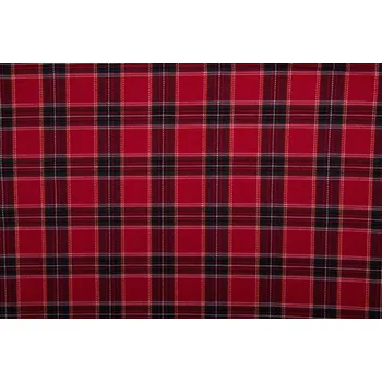 Látka s kostkovaným vzorem KRÁTKOVISKÓZA PREMIUM