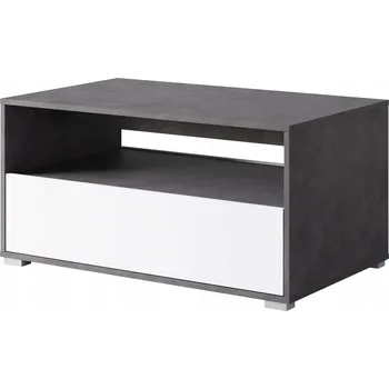 Konferenční stolek Konferenční stolek Bratex obdélníkový 90 x 55 x 45 cm antracit, bílý