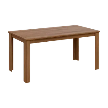 Jídelní stůl CLJS 160 jídelní stůl, dřevěná podnož, deska 18 mm, 1600x800 mm, ořech světlý