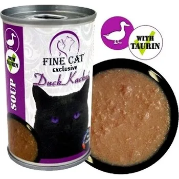 Krmivo pro kočku Fine Cat Exclusive polévka pro kočky kachní 2 × 158 g