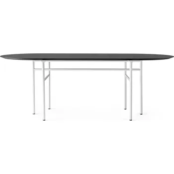 Jídelní stůl Audo Copenhagen, Stůl Snaregade obdélníkový s dubovou deskou na šedých nožkách černý - Formadore
