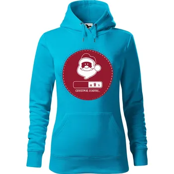 Pánská mikina Dámská mikina Christmas loading Velikost (žena): XL, Vyberte barvu: Tyrkysová