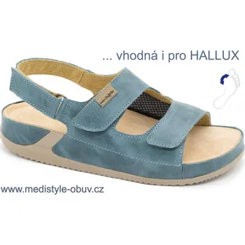 Dámská zdravotní obuv MEDISTYLE KLÁRA 5K-J27/9/H sandál tyrkys, tyrkys - 36