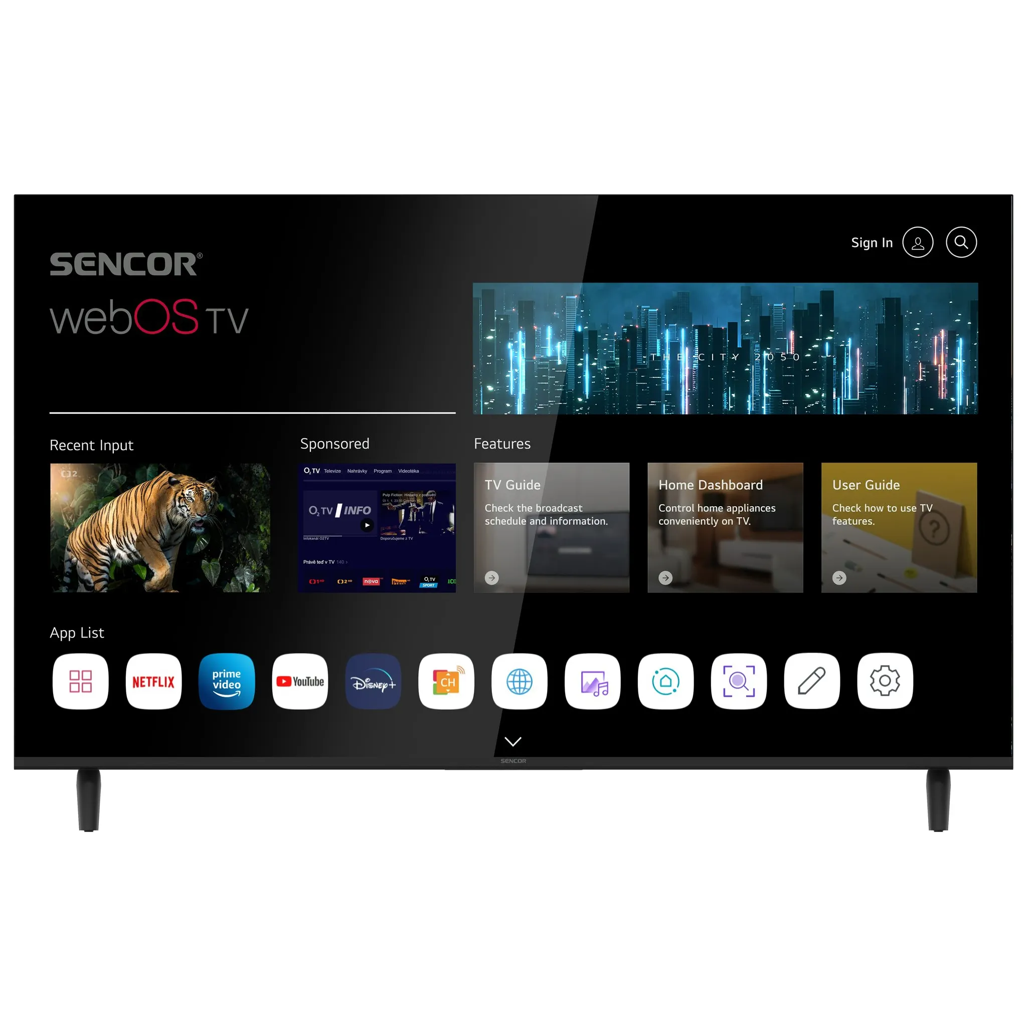 Fotografie 1 - Televizor Sencor 50" LED (SLE 50US803B)