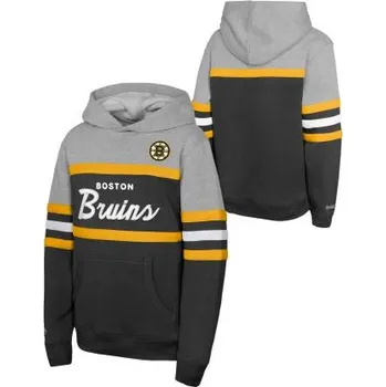 Chlapecká mikina Outerstuff Dětská mikina Boston Bruins NHL Head Coach Hoody Velikost: Dětské L (11 - 12 let)