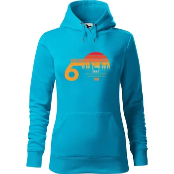 Pánská mikina Dámská mikina 60 let myslivost Velikost (žena): S, Vyberte barvu: Tyrkysová