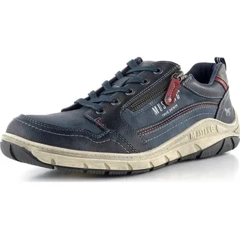 Pánské polobotky Mustang pánské modré polobotky se zipem 4160-302-008 - 44 | P694367