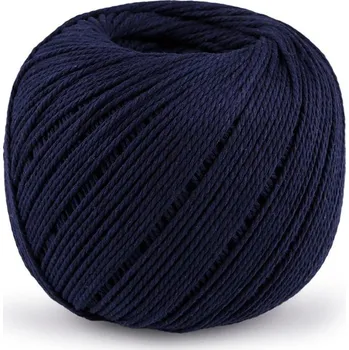 Příze Bavlněná příze macrame Ø2 mm - 10 modrá tmavá