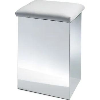 Koš na prádlo Decor Walther, Stolička a koš na prádlo Case 50 cm bílá - Formadore