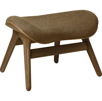 Křeslo Umage, Podnožka Conversation Piece na tmavých dubových nožkách hnědá - Formadore