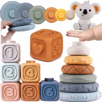 ostatní stavebnice STAVEBNICE GUMOVÉ STAVEBNICE PRO DĚTI LEHKÉ MĚKKÉ SENZORICKÉ STAVEBNICE