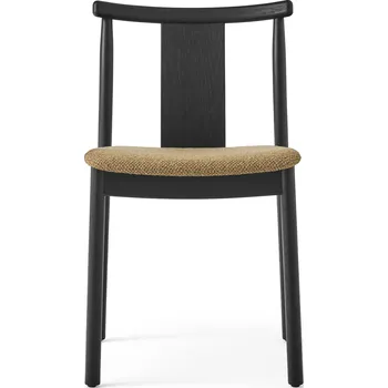 Jídelní židle Audo Copenhagen, Židle Merkur černý dub s čalouněným sedákem světle hnědá - Formadore