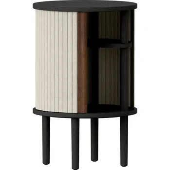Noční stolek Umage, Noční stolek Audacious na černých dubových nožkách světle pískový - Formadore
