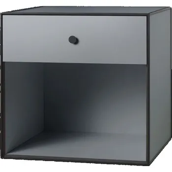Úložný box Audo Copenhagen, Skříňka Frame 49 se zásuvkou tmavě šedá - Formadore