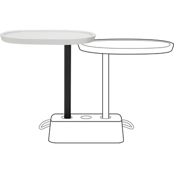 Zahradní stůl Fatboy, Přídavná deska stolu Brick's Buddy pro zahradní stůl Brick světlý šedá - Formadore