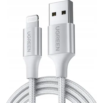 Datový kabel Kabel Ugreen USB - Apple Lightning 2 m stříbrný