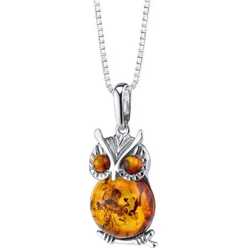 Přívěsek Stříbrný přívěsek ve tvaru sovy Cara